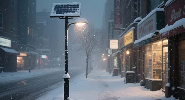 install solar street lights